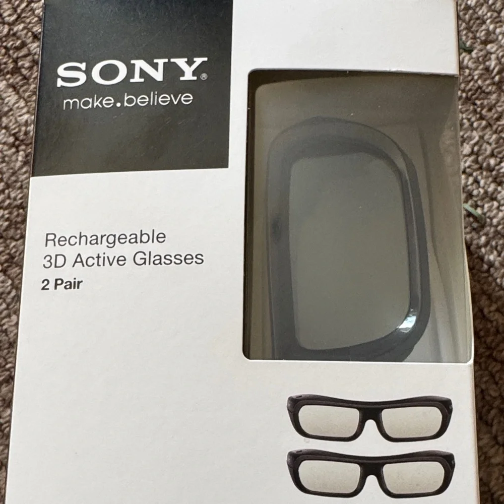 Sony Black 3D Active Glasses Set
